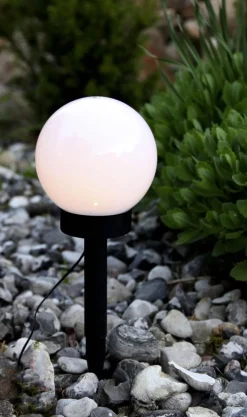 GLOBUS Solcells-Dekoration 32cm Vit