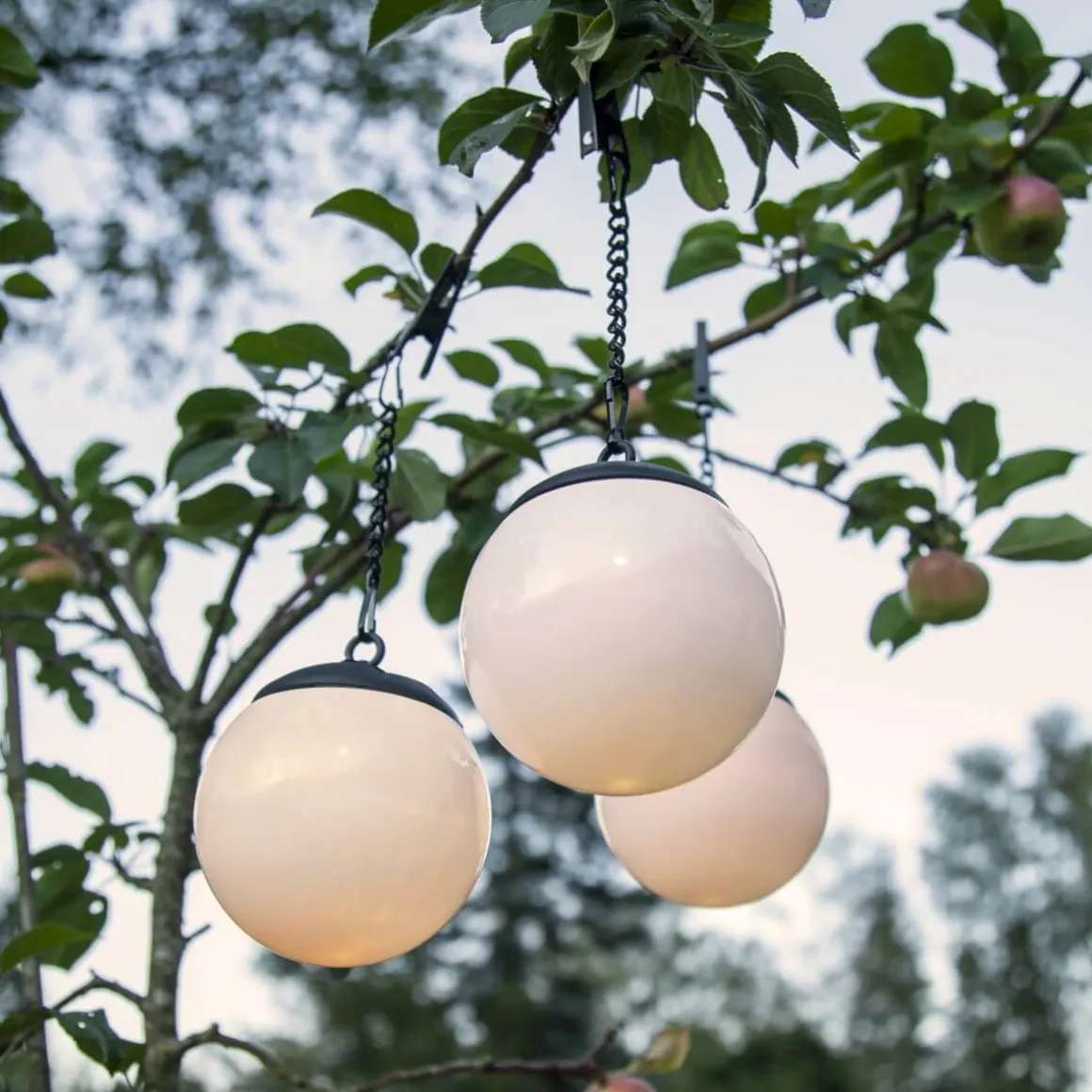 GLOBUS Solcellsdekoration 23cm Vit