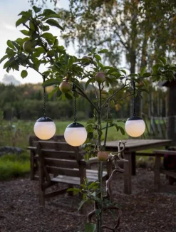 GLOBUS Solcellsdekoration 23cm Vit