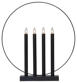 GLORY Ljusstake 45cm Svart