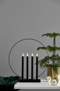 GLORY Ljusstake 45cm Svart