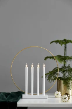 GLORY Ljusstake 45cm Vit