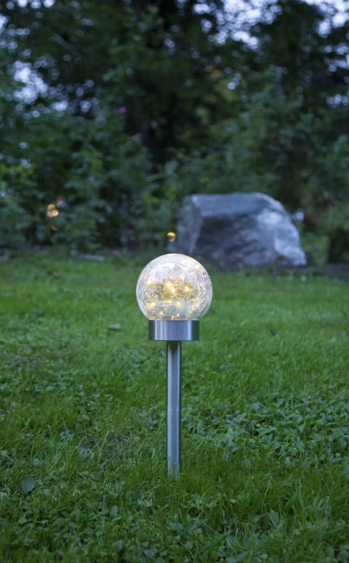 GLORY Solcellsdekoration 35cm Transparent IP44