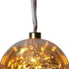 Glow Glaskula Amber 15cm 40LED
