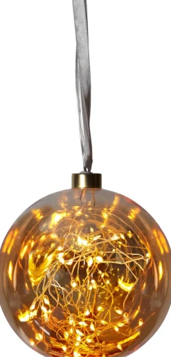 Glow Glaskula Amber 15cm 40LED