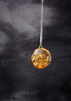 Glow Glaskula Amber 15cm 40LED