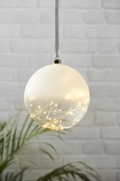 GLOW Glaskula 20cm 50LED Frostad