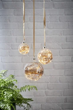 GLOW Glaskula 40LED 20cm Transparent