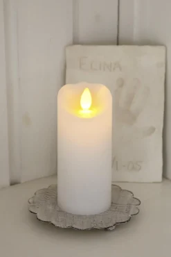 Glow LED Blockljus 12,5cm Vit