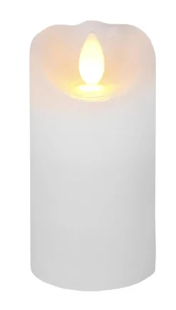 Glow LED Blockljus 10cm Vit