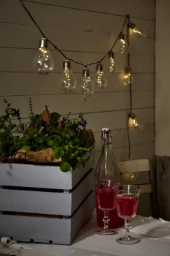 GLOW Solcells-Ljusslinga 1,9m Klar