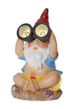 GNOMY Kikare Solcellsdekoration 22cm Flerfärgad