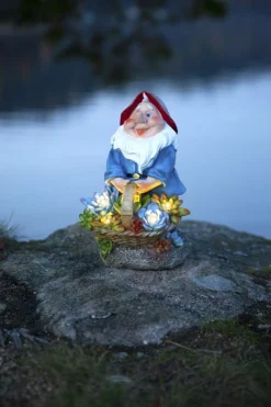 GNOMY Solcellsdekoration 22cm Flerfärgad IP44