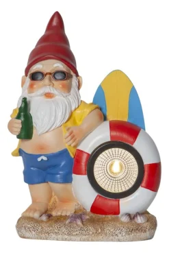 GNOMY Surfare Solcellsdekoration 23cm Flerfärgad