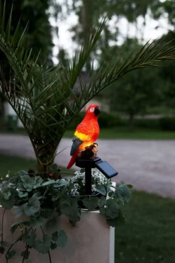 GOJA Solcells-Dekoration 31cm Röd