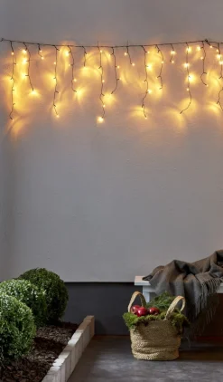 GOLDEN WARM WHITE Istappsslinga 5,9m 240LED Extra varmvit/Svart IP44