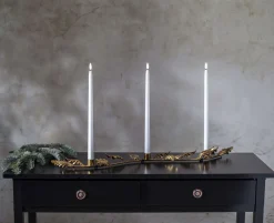 GRACE Ljusstake 80cm Antikmässing