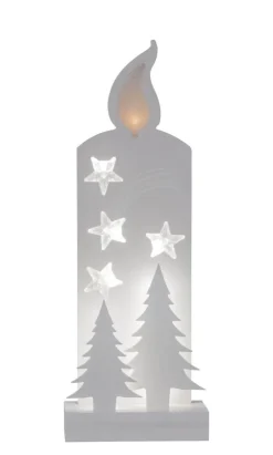 GRANDY Batteridekoration 36cm Vit/Varmvit