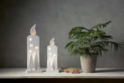 GRANDY Batteridekoration 36cm Vit/Varmvit