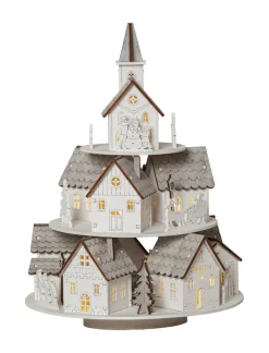 GRAUBERG Bordsdekoration Batteri 29cm Grå