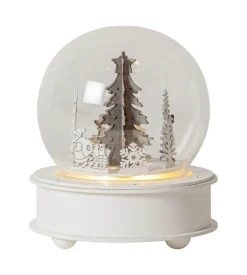 GRAUBERG Bordsdekoration Batteri 17cm Grå