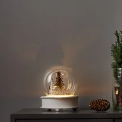 GRAUBERG Bordsdekoration Batteri 17cm Grå