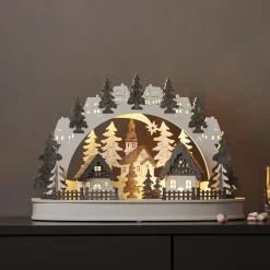 GRAUBERG Ljusstake Batteri 10L 42cm Grå