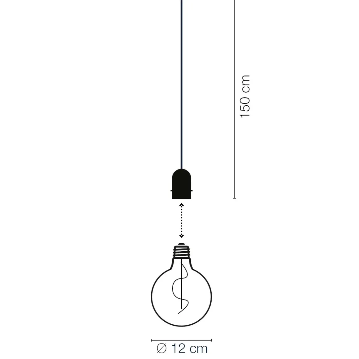GRAVITY+Decoled Vintage 12V Svart IP44
