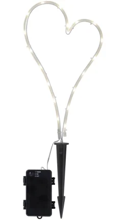GRAVLJUS DECORATIONHEART LED 39cm IP44 Vit