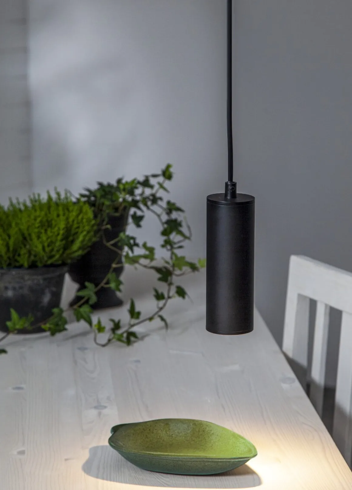 GU10 HIDE Sladdställ 17cm Svart