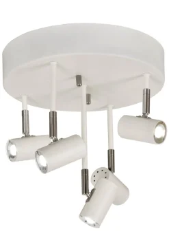 GUSTO Takspot LED Rak 5L Dimbar 30cm Vit/Krom