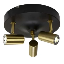 GUSTO Takspot Rund 3L Dimbar 25cm Svart