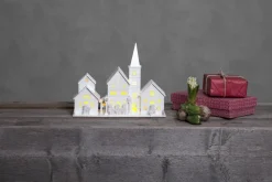 HAMBURG Bordsdekoration 22cm Vit