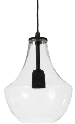 HAMILTON Taklampa 20cm Klar/Svart
