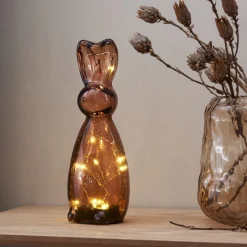 HARRY BROWN Glasdekoration Batteri 25cm Brun