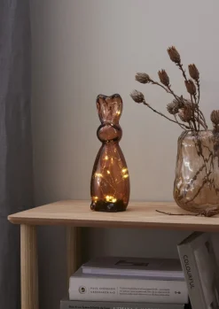 HARRY BROWN Glasdekoration Batteri 25cm Brun