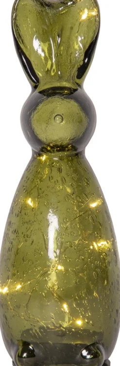 HARRY GREEN Glasdekoration Batteri 25cm Grön