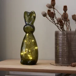 HARRY GREEN Glasdekoration Batteri 25cm Grön