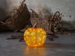 HARVY DekorationsPumpa Batteri 25cm Orange