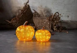 HARVY DekorationsPumpa Batteri 25cm Orange