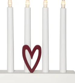 HILMA Ljusstake Batteri 24,5cm LED Vit