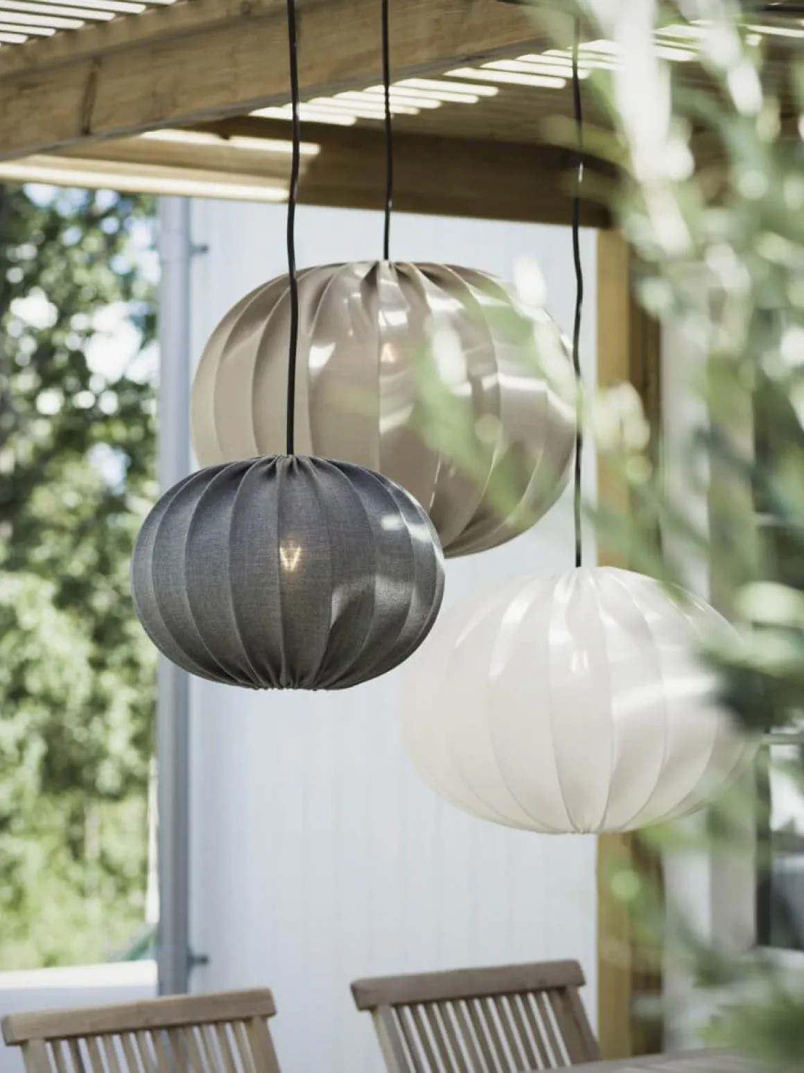 HILMA Takpendel Utomhus FlexOut 40cm Vit