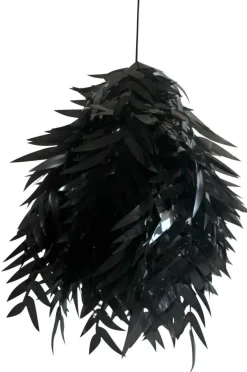 HÄNGANDE LÖV Takpendel 60cm Svart