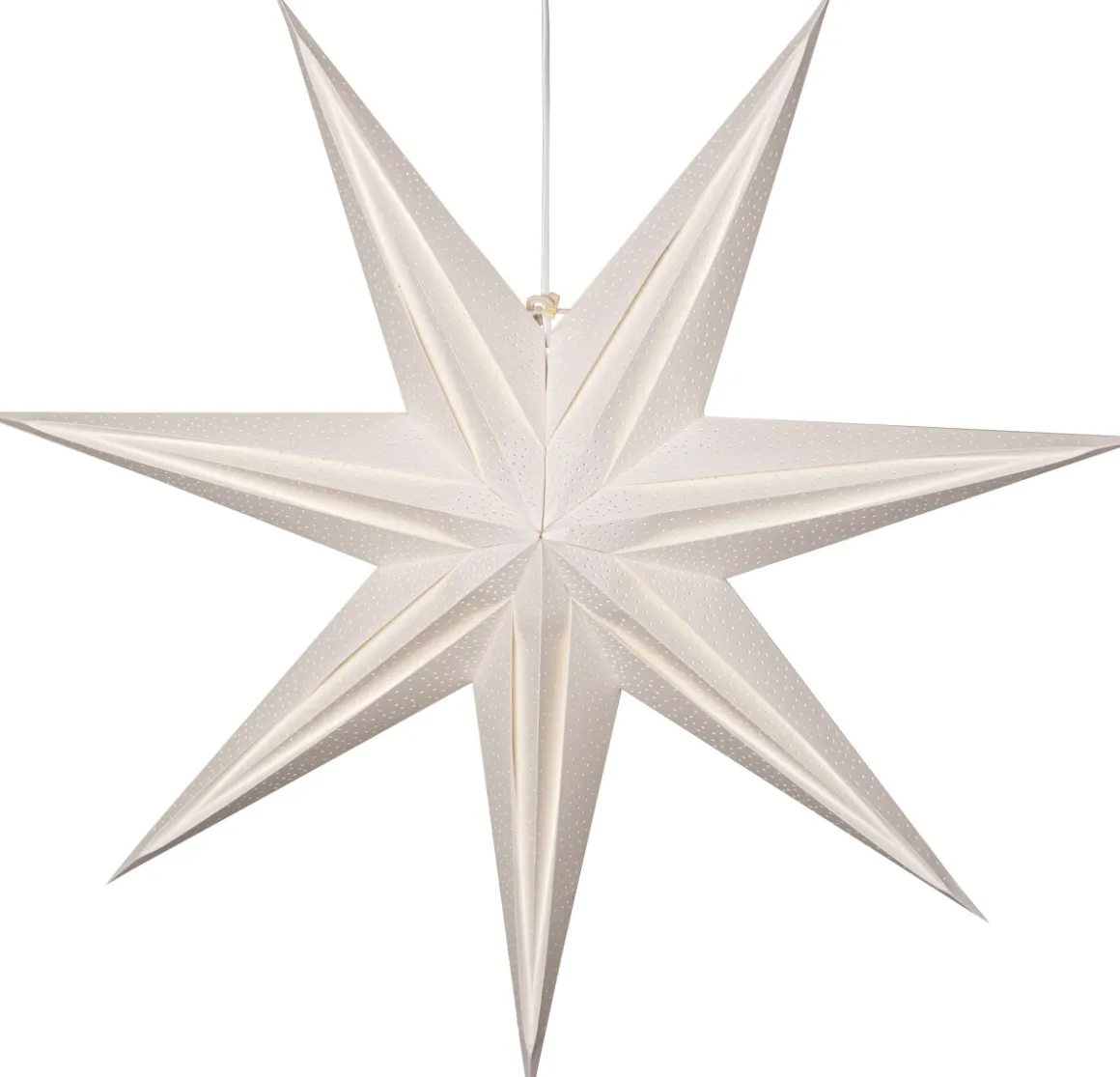 HOLLY Pappersstjärna 75cm Vit