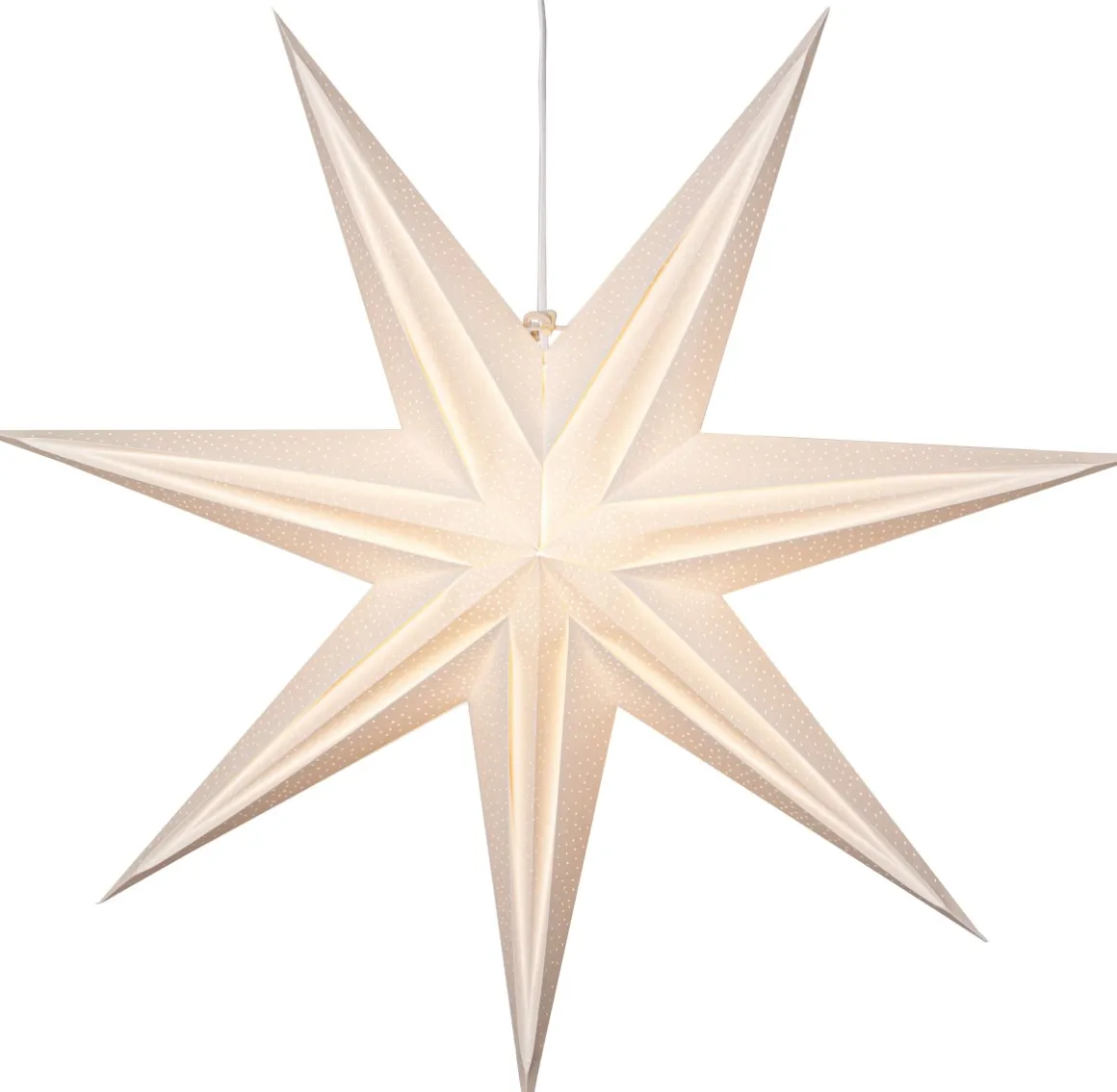HOLLY Pappersstjärna 75cm Vit