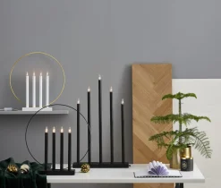 HOLY Ljusstake 64cm Svart