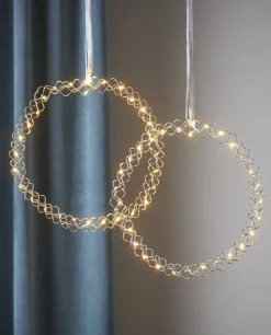 HOOP Inomhuskrans 30LED 30cm Krom