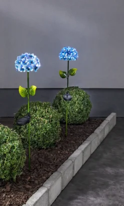 HORTENSIA Solcellspinne 77cm Blå
