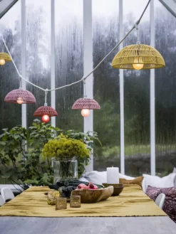 HUE Utomhusskärm 20cm Röd Rotting