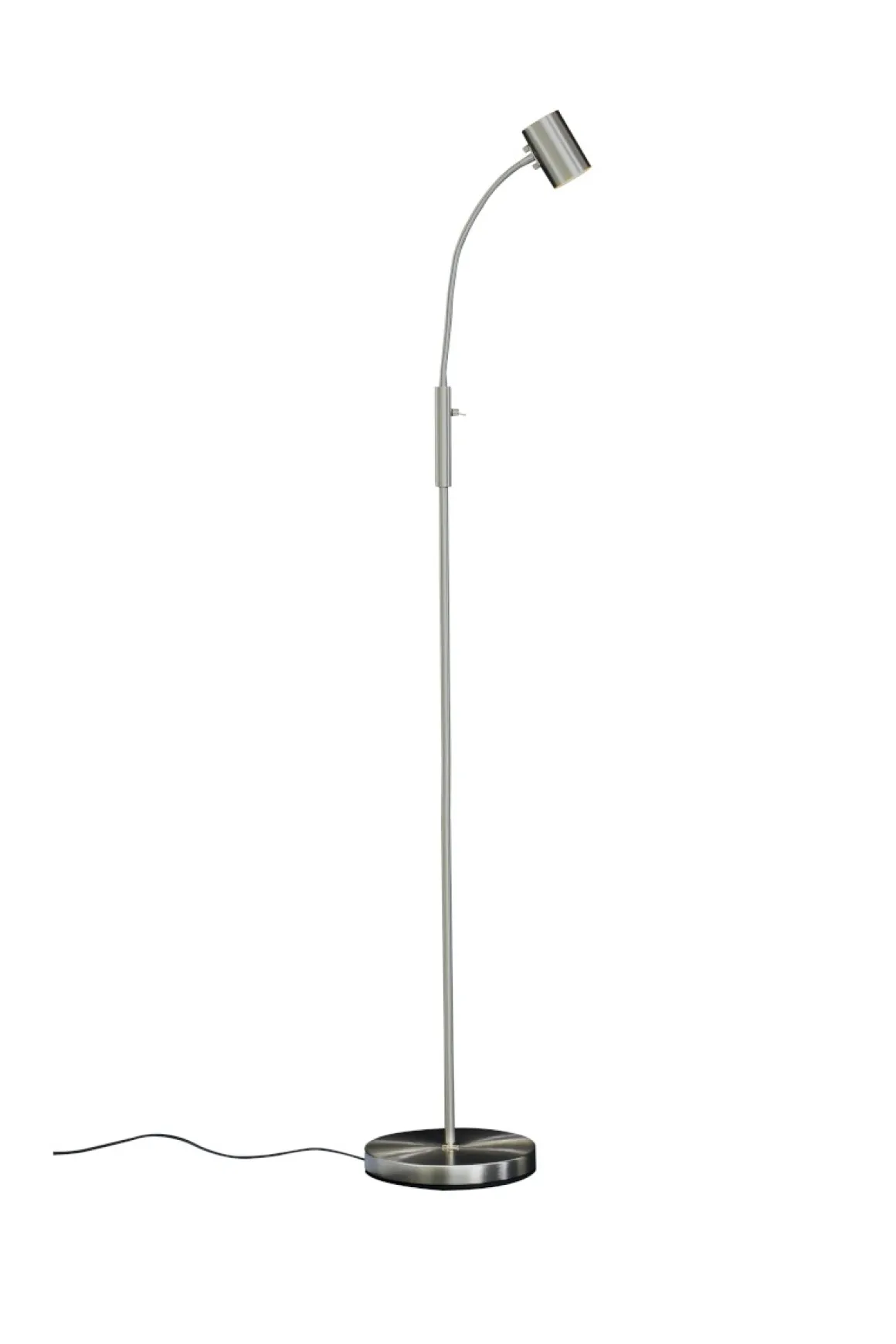 HUGIN Golvlampa 135cm Borstad Stål